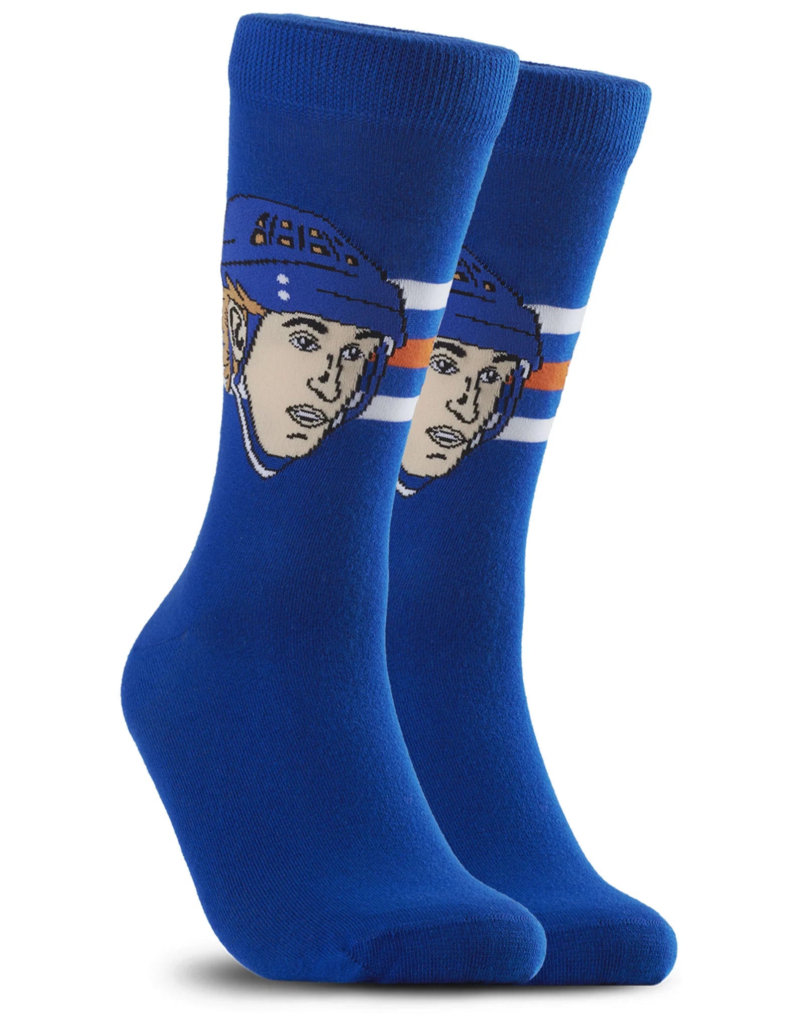 NHL Edmonton Oilers Wayne Gretzky Sockey Hall of Fame Socks-The Alumni