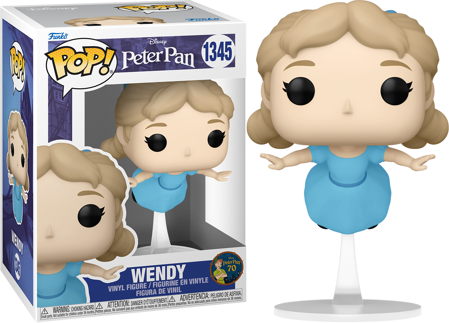 Funko POP Wendy  #1345 Disney Peter Pan 70th Anniversary