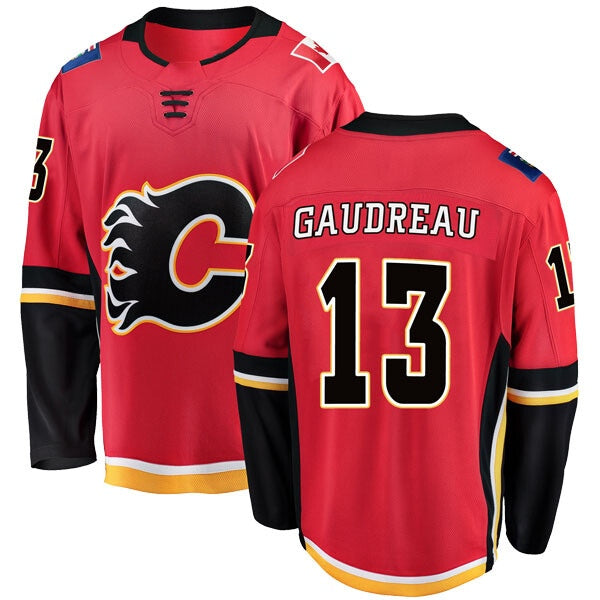NHL Calgary Flames Youth Premier Gaudreau #13 Home Jersey (Sale)