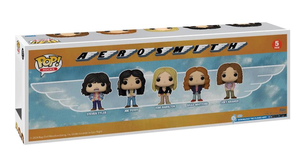 Funko POP Rocks Aerosmith 5 pack (Steven Tyler / Joe Perry / Tom Hamilton / Brad Whitford / Joey Kramer)