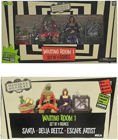 Beetlejuice "Waiting Room 1" Set of 3 Figures by NECA
