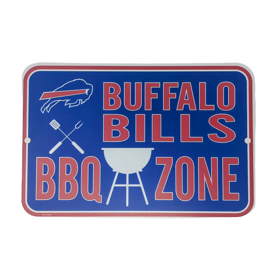 NFL Buffalo Bills BBQ Zone Sign