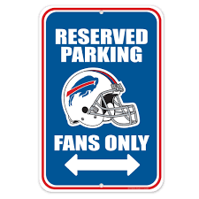 NFL Buffalo Bills Reserved Parking Sign