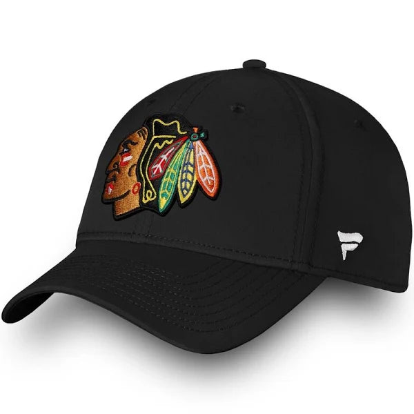 NHL Chicago Blackhawks Fanatics Primary Logo Stretchfit Hat