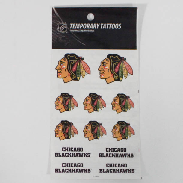 NHL Chicago Blackhawks Temporary Tattoos