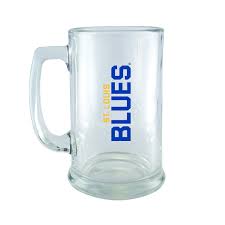 NHL St. Louis Blues Logo 15oz Glass Beer Stein