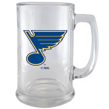NHL St. Louis Blues Logo 15oz Glass Beer Stein