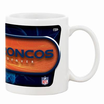 NFL Denver Broncos 11oz Sublimated Ceramic Coffee Mug (price per mug)