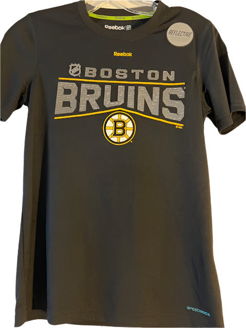 NHL Boston Bruins Kids Reebok Centre Ice Reflective Tee