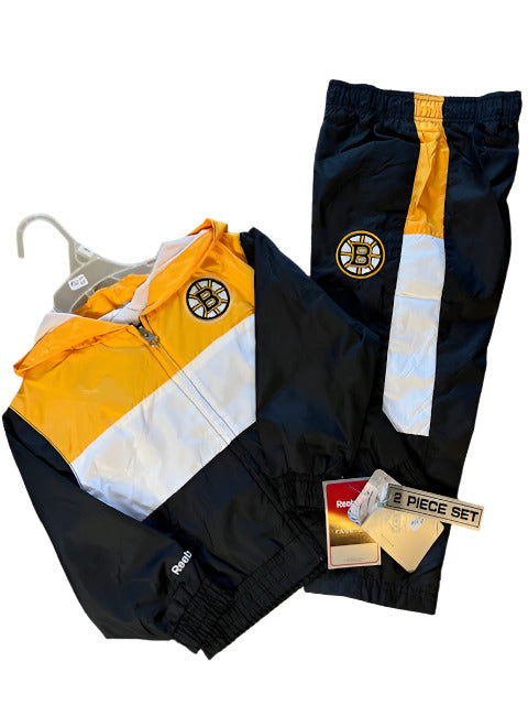 NHL Boston Bruins Toodler Reebok 2 piece Windbreaker Set