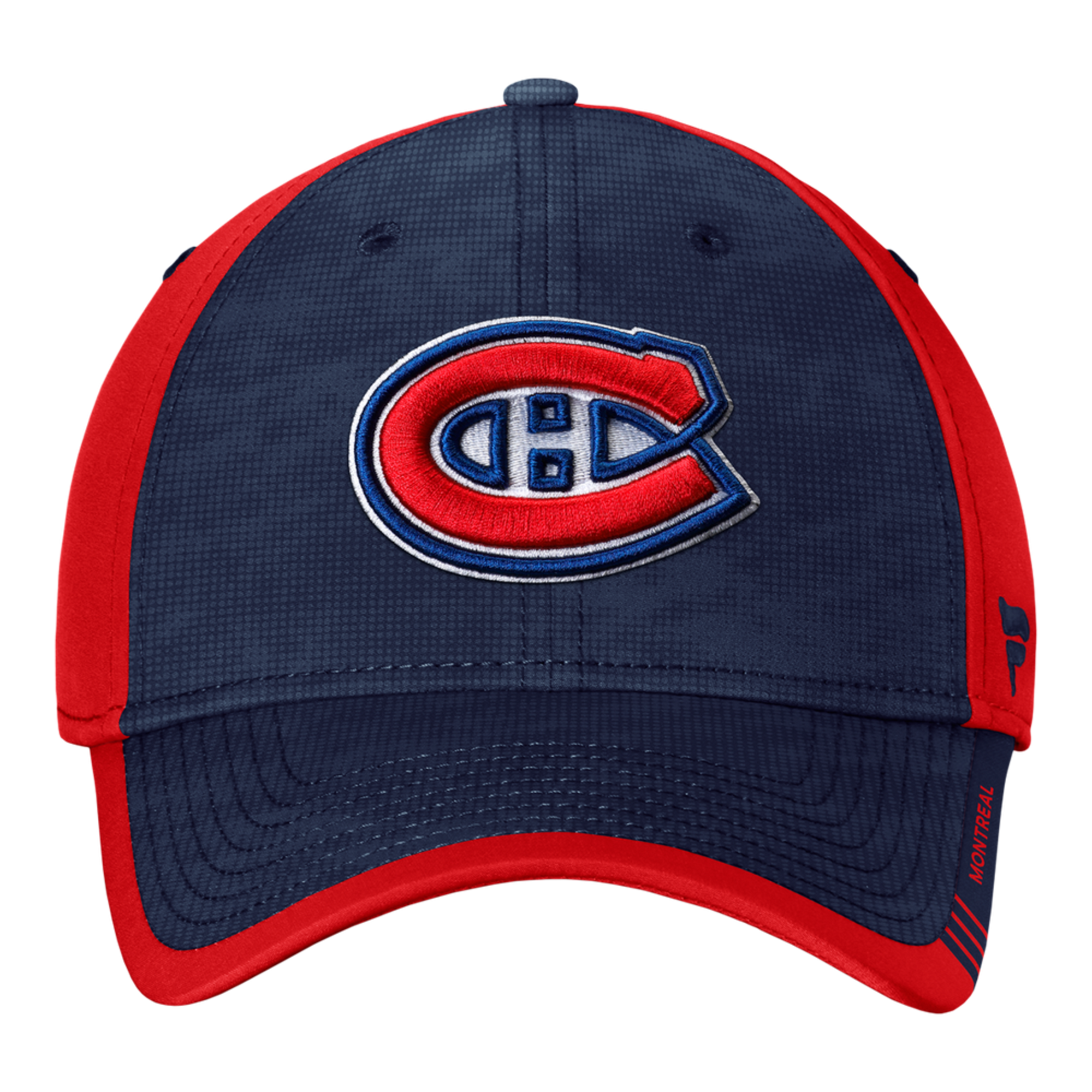 NHL Montreal Canadiens Fanatics Authentic Pro Stretchfit Hat (navy/red)