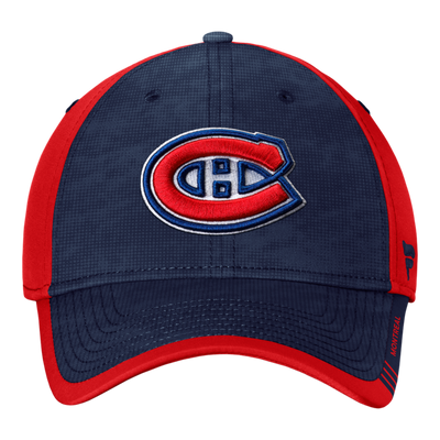 NHL Montreal Canadiens Fanatics Authentic Pro Stretchfit Hat (navy/red)