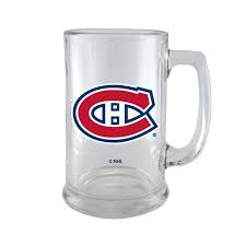 NHL Montreal Canadiens Logo 15oz Glass Beer Stein