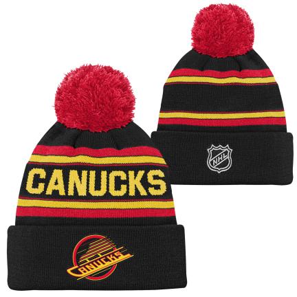 NHL Vancouver Canucks Youth 3rd Jersey Jacquard Toque with Pom