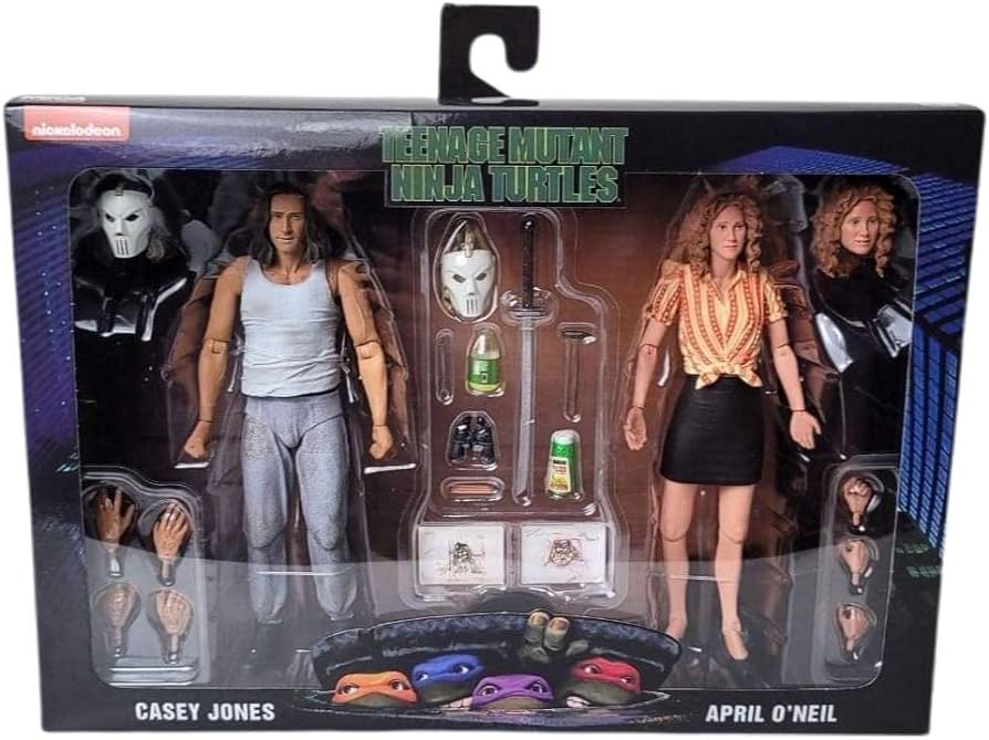 NECA TMNT Teenage Mutant Ninja Turtles Casey Jones & April O'Neil (2-Pack) -Nickelodeon (Copy)