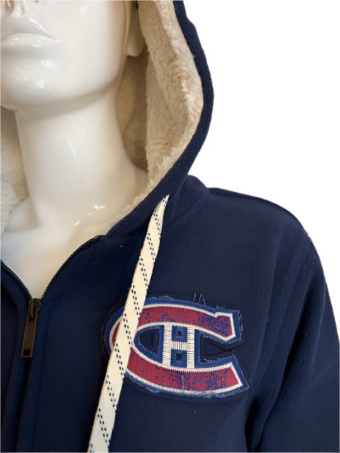 NHL Montreal Canadiens Women's L CCM Zip Fleece Hoodie (online only)