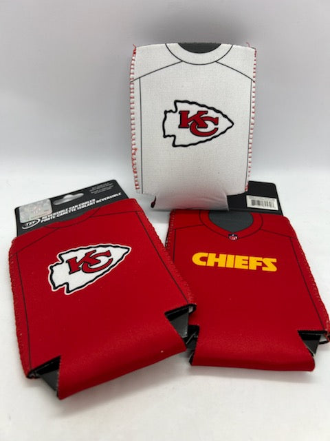 NFL Kansas City Chiefs Can Cooler Neoprene  2-sided (& reversible)