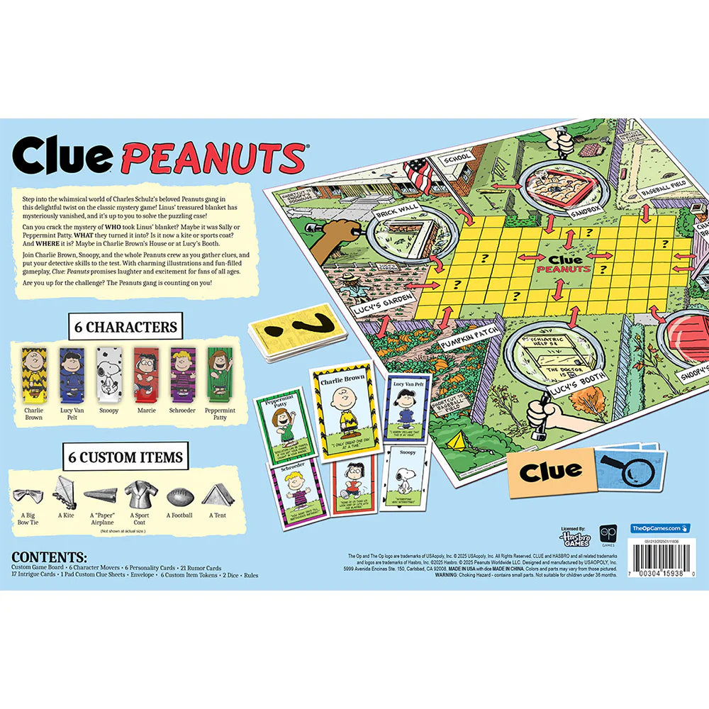 Clue: Peanuts Board Game