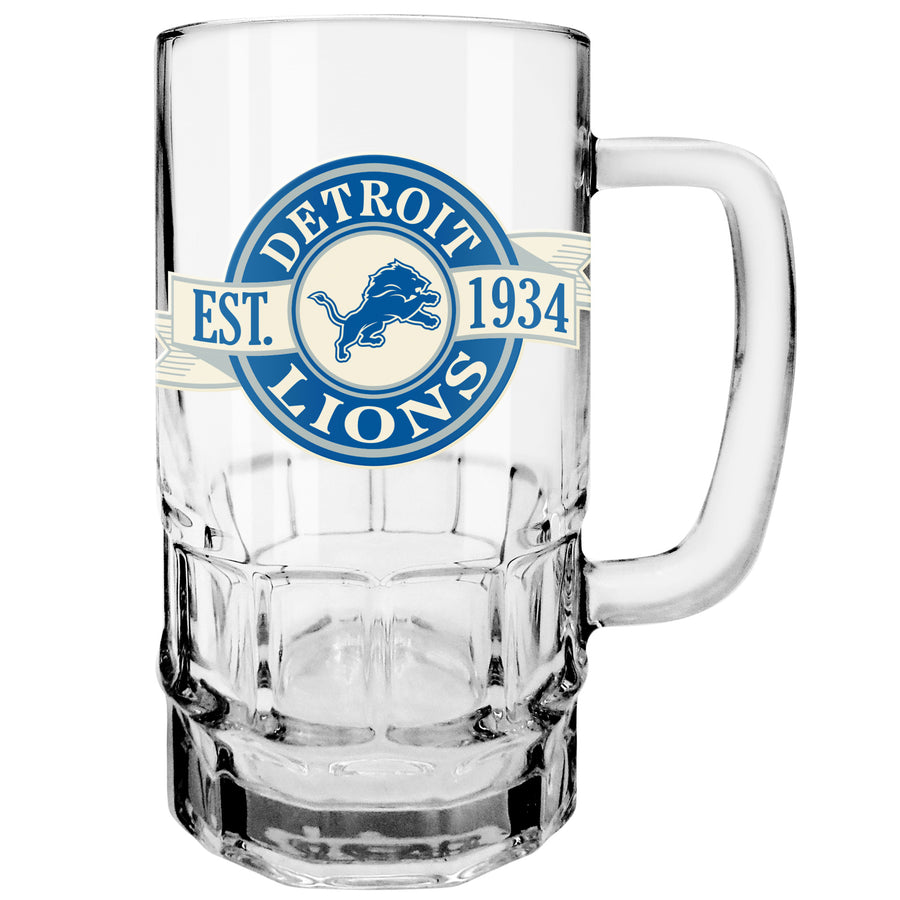 NFL Detroit Lions 18oz Banner Beer Stein