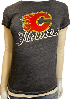 NHL Calgary Flames Women's OTH Faux Layered Tee (online only)