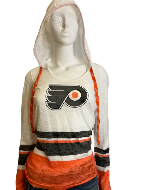 NHL Philadelphia Flyers Women's Burnout Lightweight Hoodie (online only)