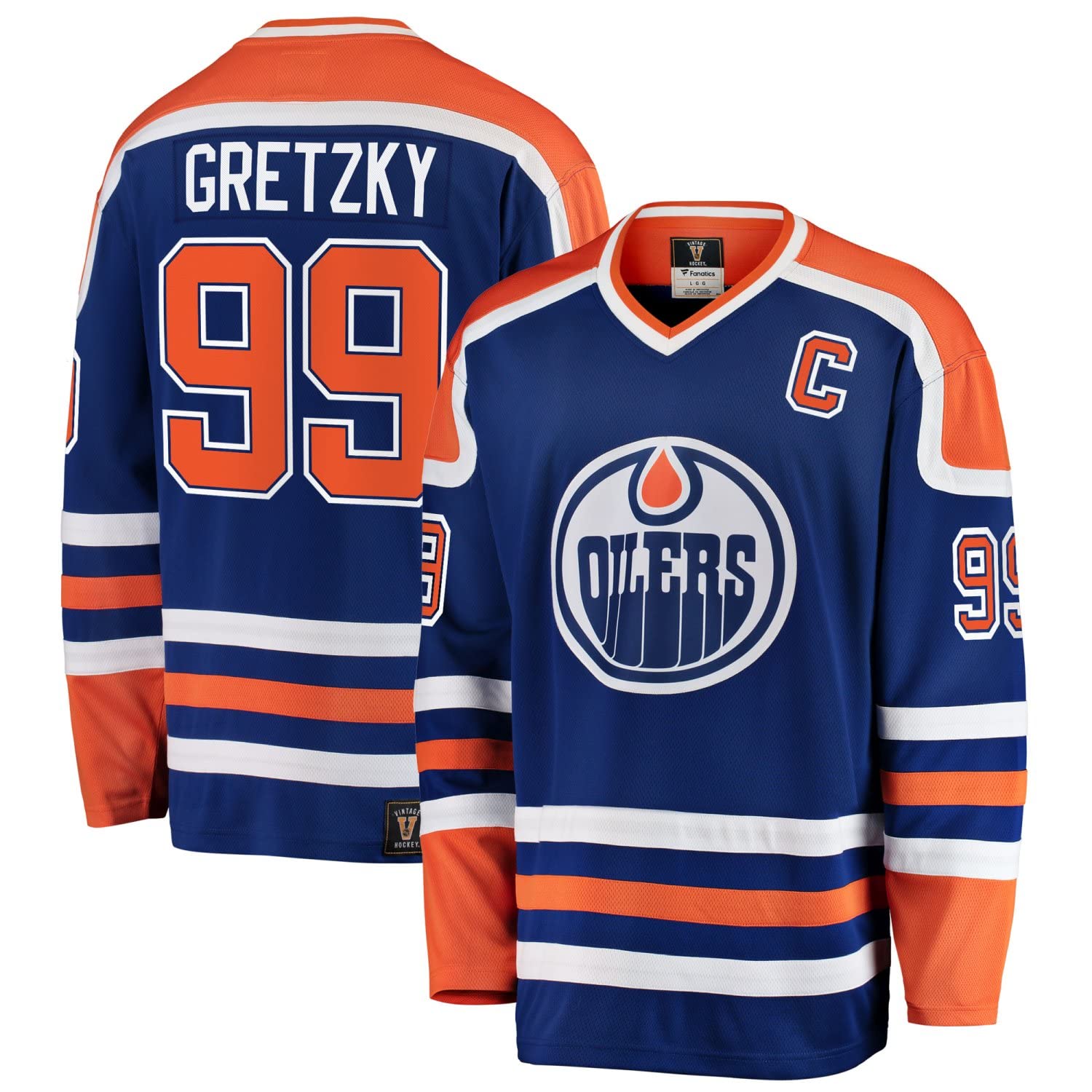 NHL Men's Edmonton Oilers Wayne Gretzky Fanatics Vintage Jersey