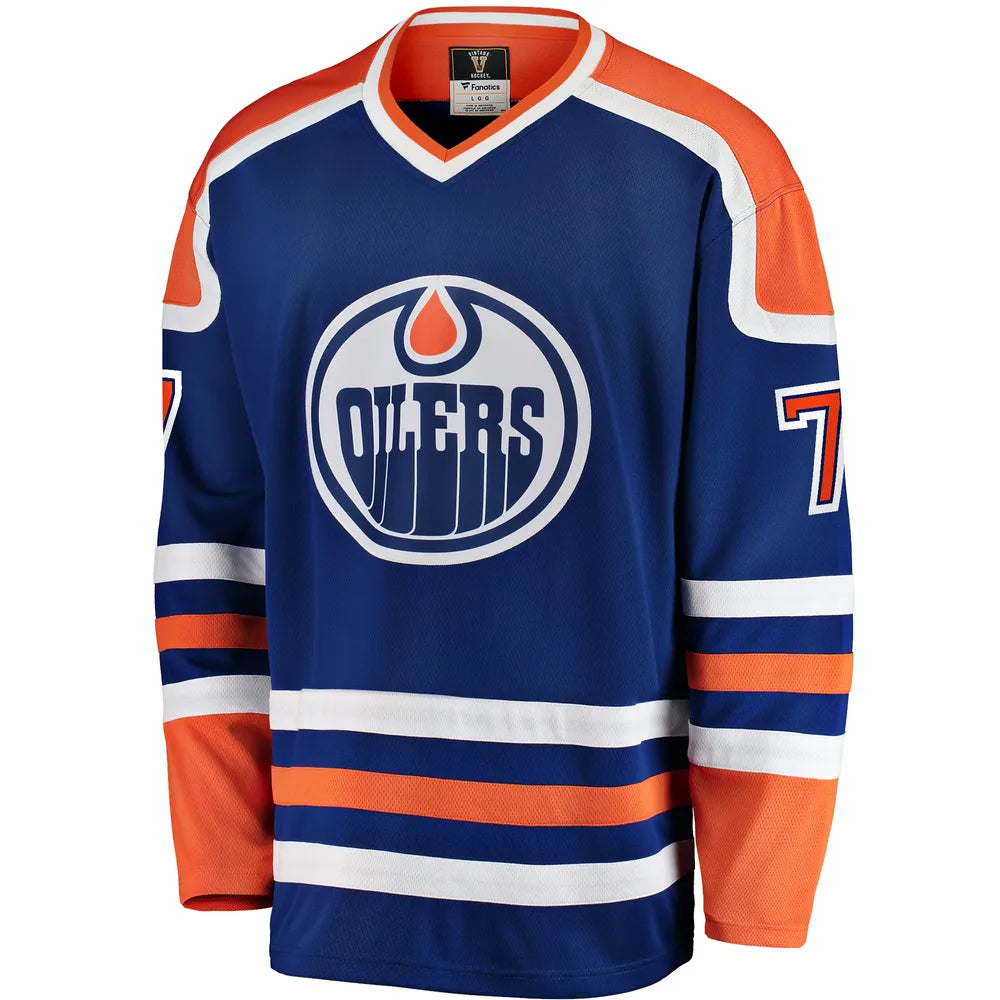 Paul Coffey Edmonton Oilers Autographed Retro Fanatics Jersey