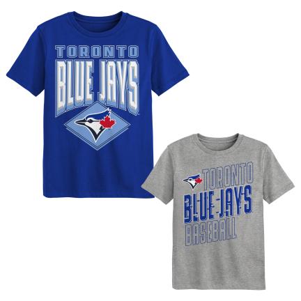 MLB Toronto Blue Jays Kids Trench Kings "2 pack" tee shirts