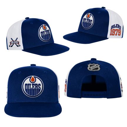 NHL Edmonton Oilers Youth Hockey Block Snapback Hat