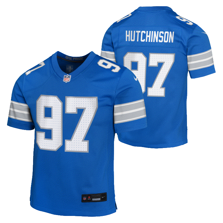 NFL Detroit Lions Youth "Hutchinson" #97 Nike Jersey