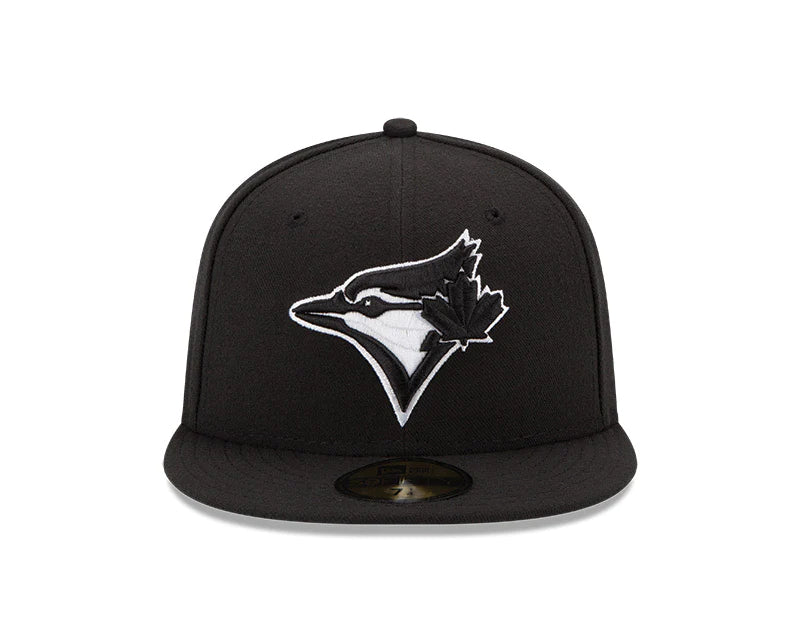 MLB Toronto Blue Jays New Era 59Fifty Black with White Fitted Hat