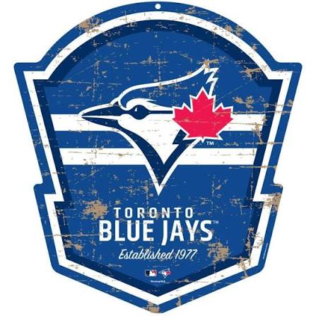 MLB Toronto Blue Jays Est in 1977 Shield Distressed Logo Sign PVC