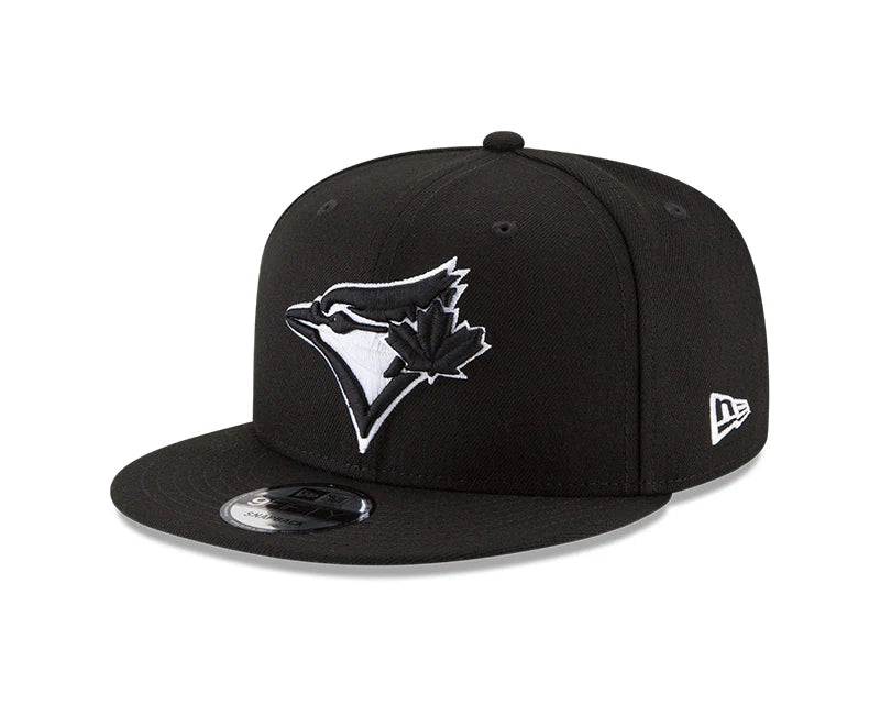 MLB Toronto Blue Jays Basic Black/White New Era 9Fifty Snapback Hat