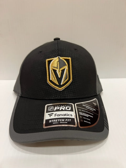 NHL Vegas Golden Knights Fanatics Authentic Pro Stretchfit Hat (black/grey)