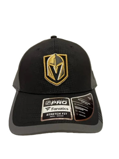 NHL Vegas Golden Knights Fanatics Authentic Pro Stretchfit Hat (black/grey)