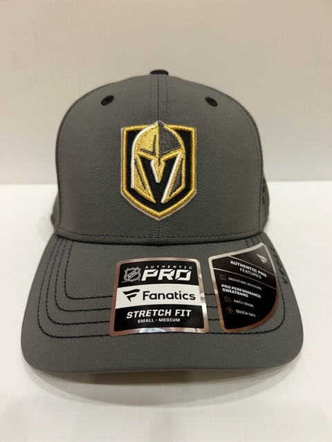 NHL Vegas Golden Knights Fanatics Authentic Pro Stretchfit Hat (grey)