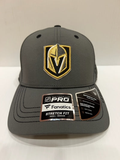 NHL Vegas Golden Knights Fanatics Authentic Pro Stretchfit Hat (grey)