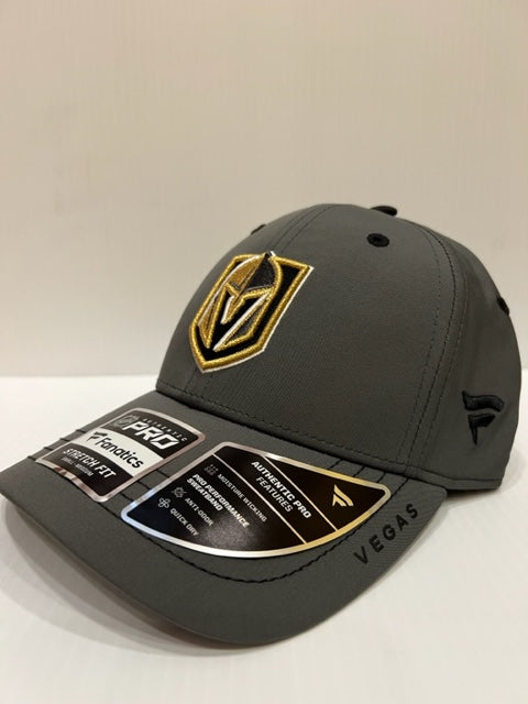 NHL Vegas Golden Knights Fanatics Authentic Pro Stretchfit Hat (grey)