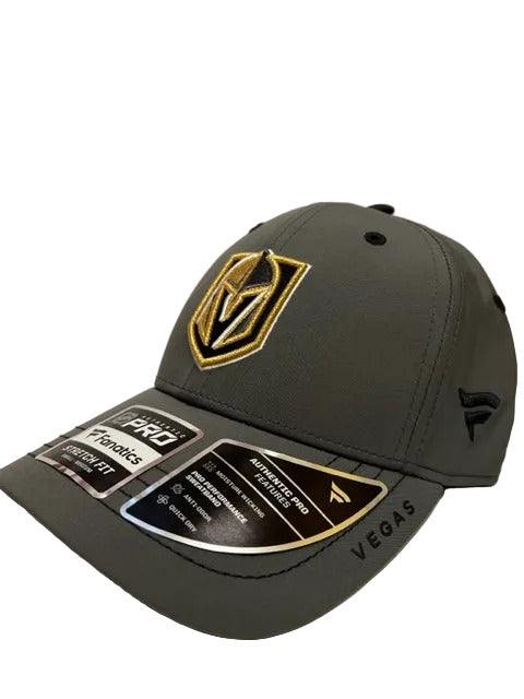 NHL Vegas Golden Knights Fanatics Authentic Pro Stretchfit Hat (grey)