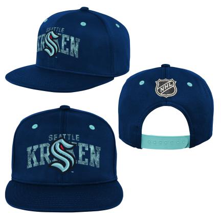 NHL Seattle Kraken Youth Flatbrim Snapback Hat