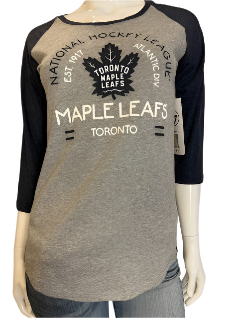 NHL Toronto Maple Leafs Women's '47 Brand 3/4 Sleeve Tee (online only)