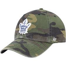 NHL Toronto Maple Leafs 47 Brand Clean Up Adjustable Hat (Camo)