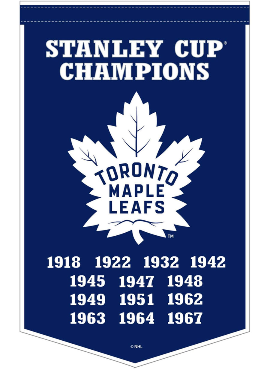 NHL Toronto Maple Leafs 10" x 15" Dynasty Banner