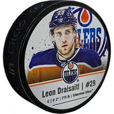NHL Edmonton Oilers Leon Draisaitl #29 Hockey Puck