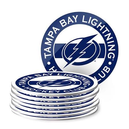 NHL Tampa Bay Lightning 8 piece Coaster Set (PVC)