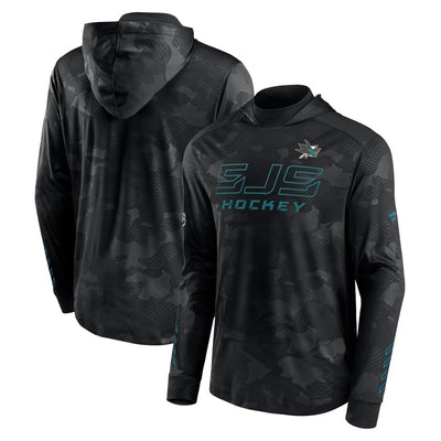 Fanatics - Men's San Jose Sharks Authentic Pro Locker Room Pullover Hoodie