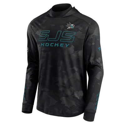 Fanatics - Men's San Jose Sharks Authentic Pro Locker Room Pullover Hoodie