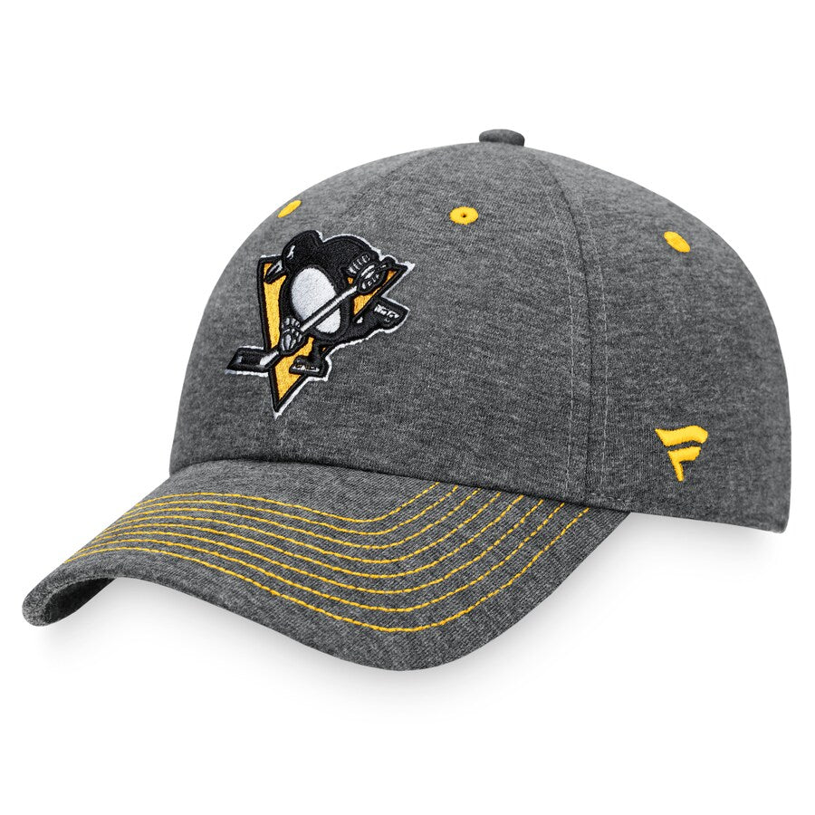 NHL Pittsburgh Penguins Fanatics Unstructured Adjustable Hat (Charcoal)