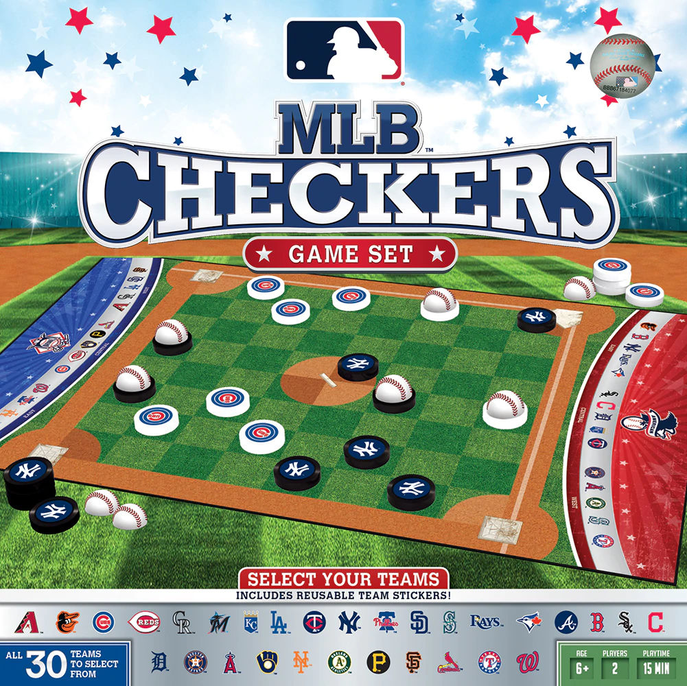 MLB Checkers Game Set (select your team)