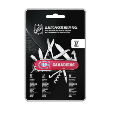 NHL Montreal Canadiens Classic Pocket Multi Tool (15 piece tool)
